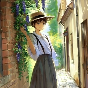 奇幻漫画《月见茶馆》古风茶馆封面